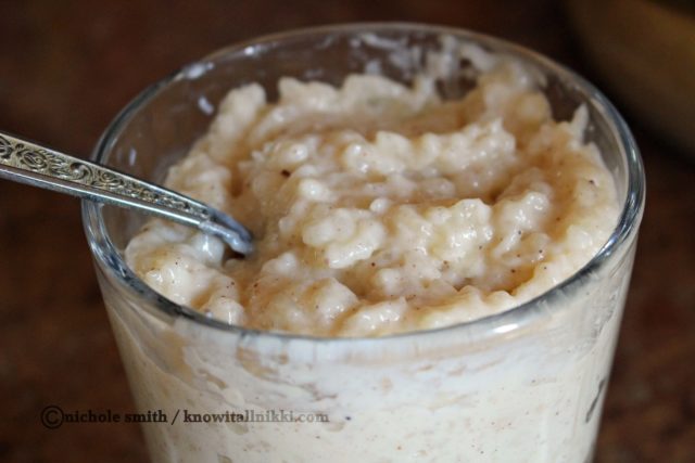 knowitallnikki easy instant rice pudding close-up