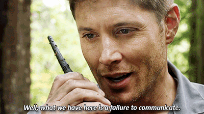Dean Winchester communicate