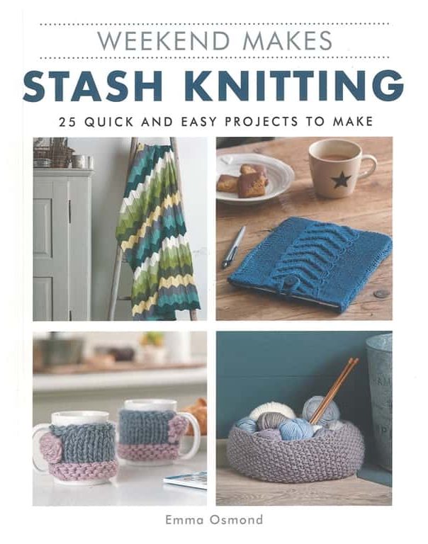 image of book with knitted items